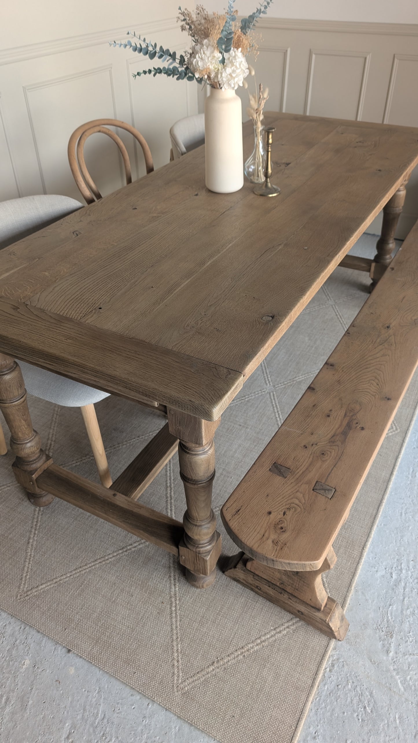 Table de ferme & son banc