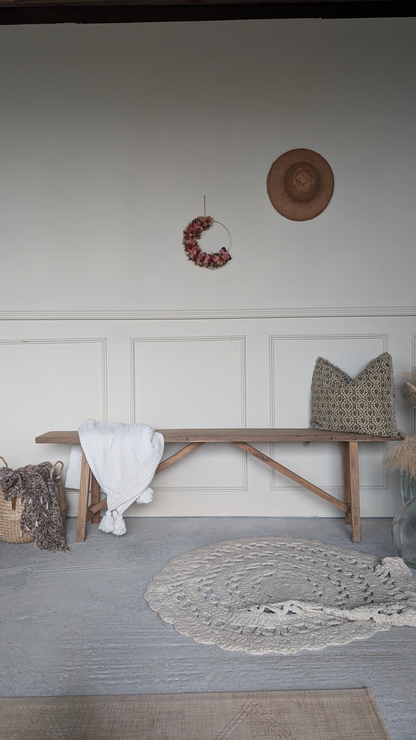 Banc ancien en chêne