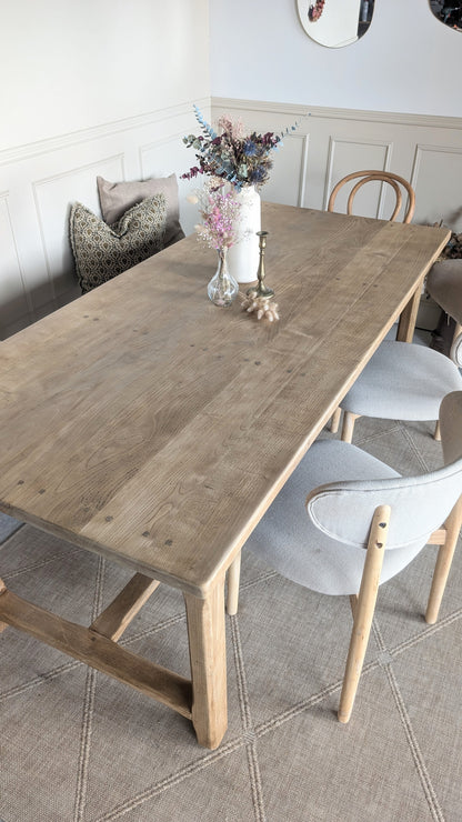 Table de ferme en chêne