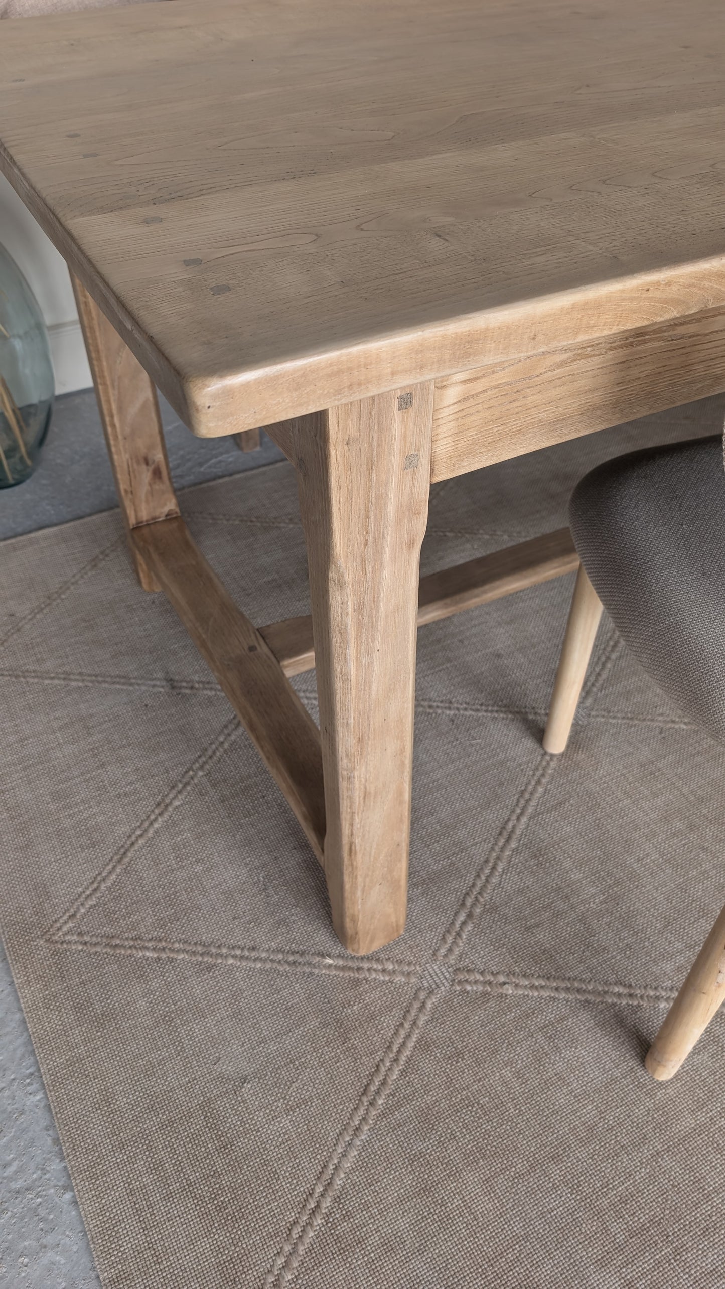 Table de ferme en chêne