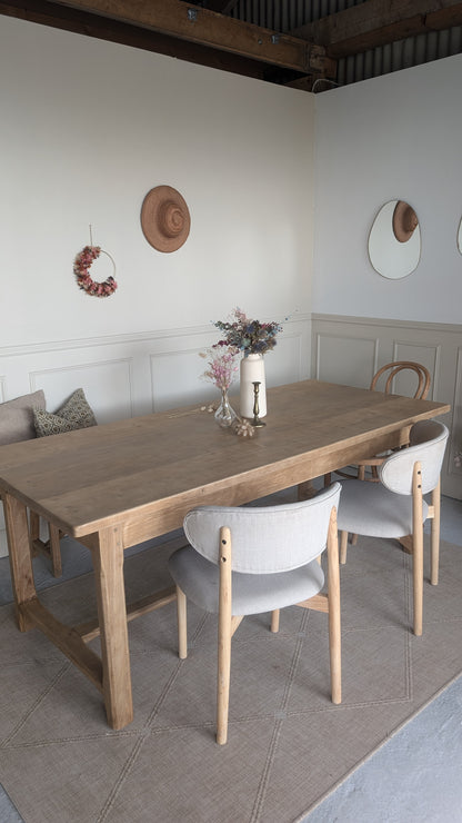 Table de ferme en chêne