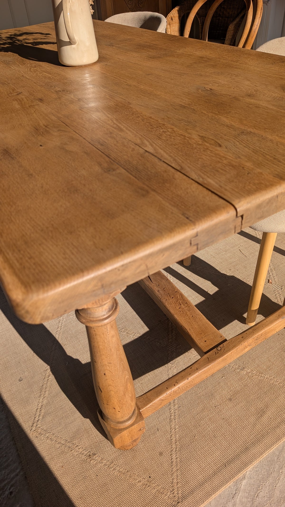 Table de ferme en chêne