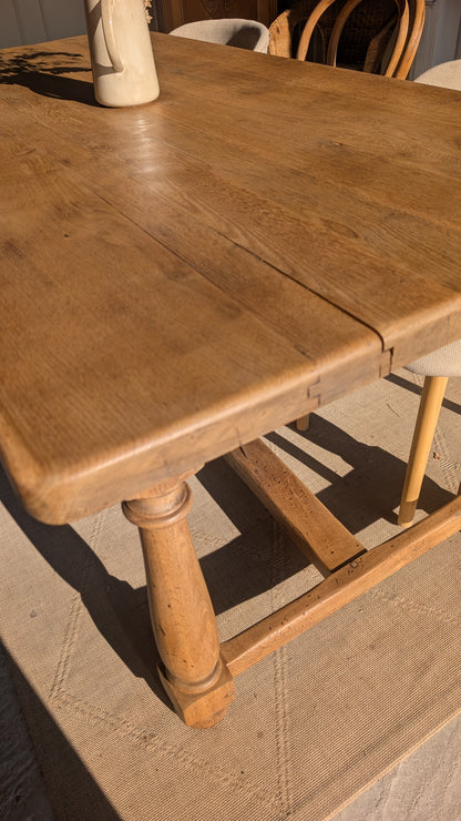 Table de ferme en chêne