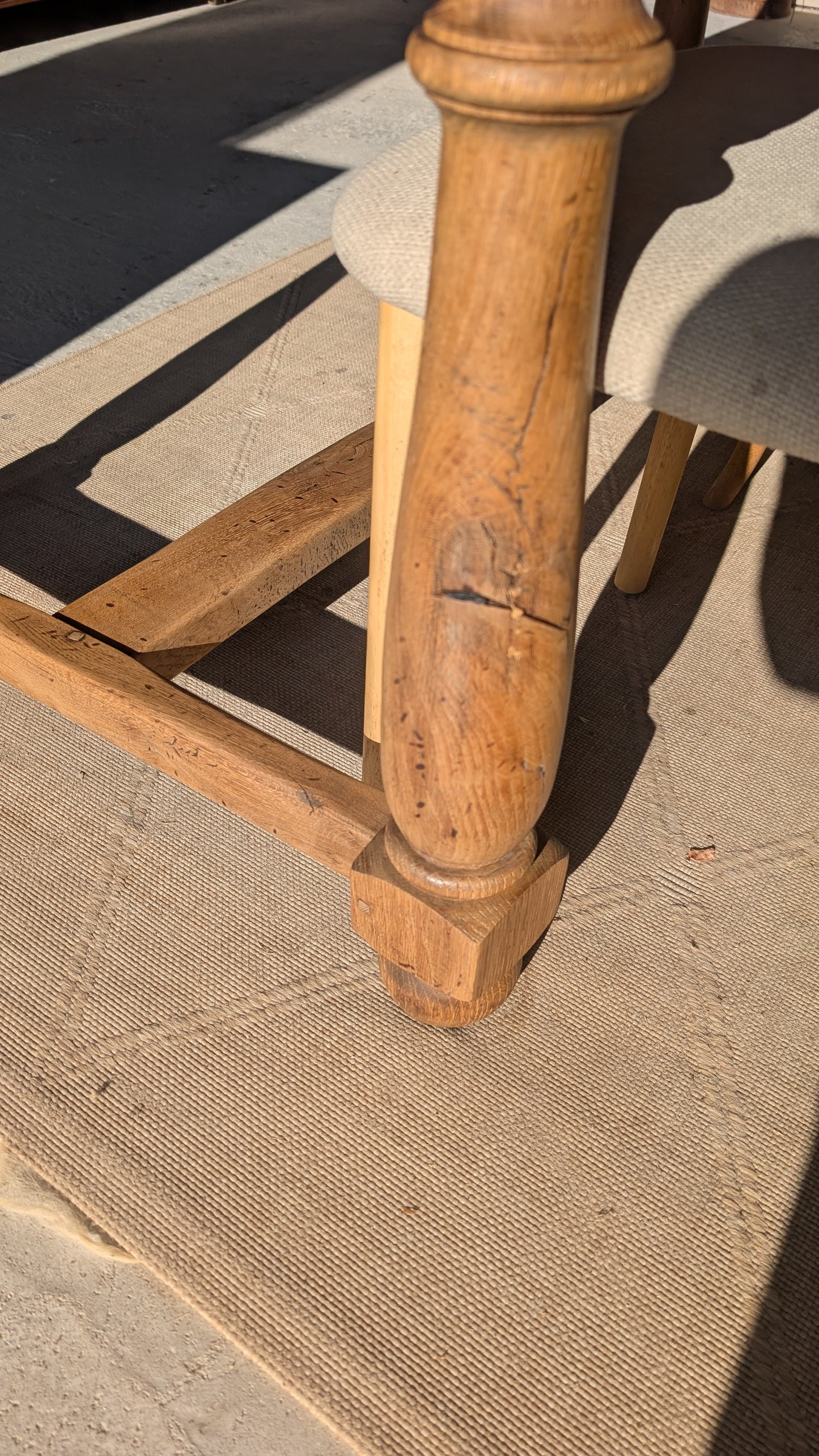 Table de ferme en chêne