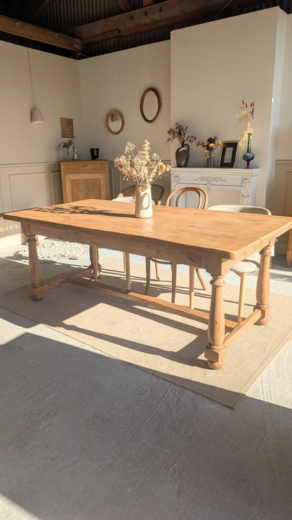 Table de ferme en chêne