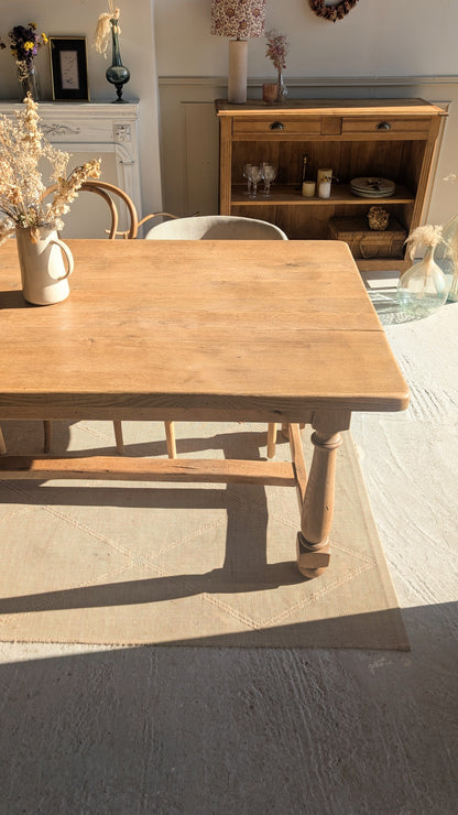 Table de ferme en chêne