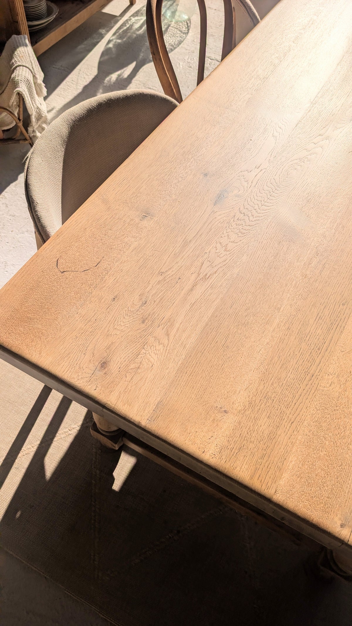 Table de ferme en chêne