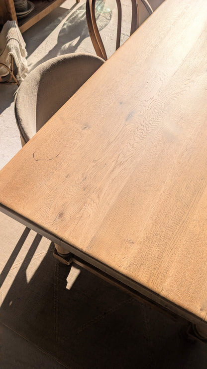 Table de ferme en chêne