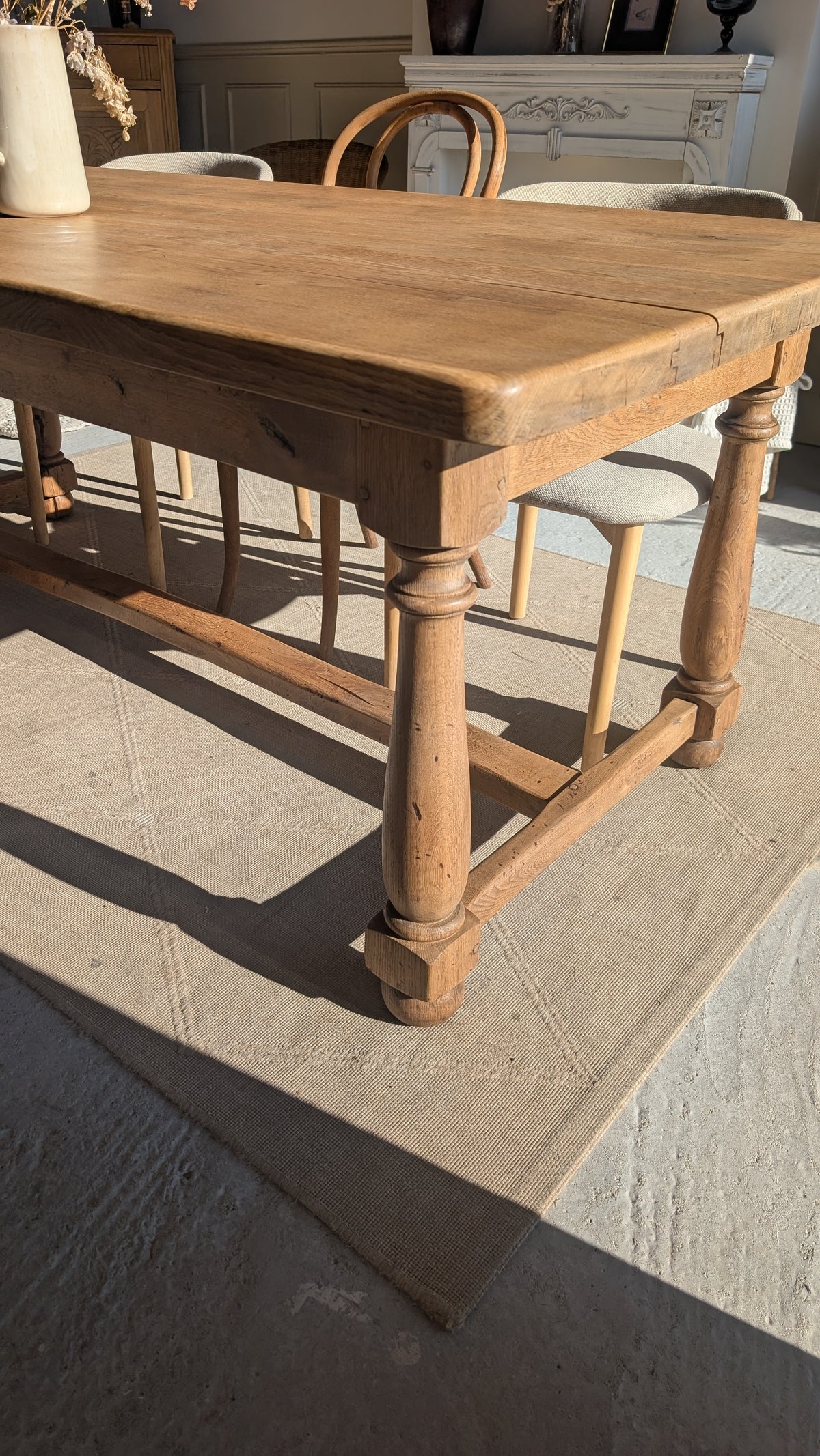 Table de ferme en chêne