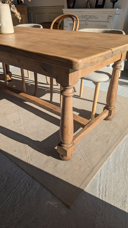 Table de ferme en chêne