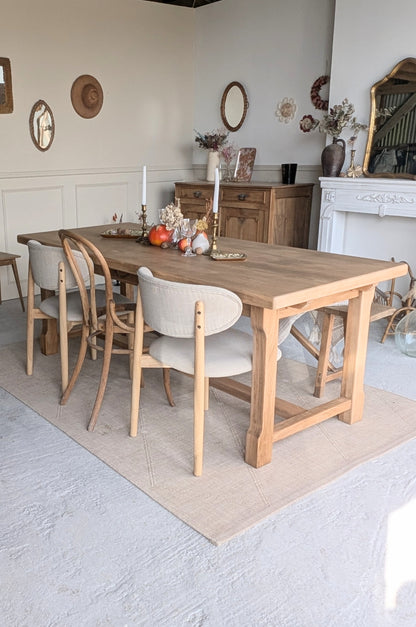 Table en bois avec rallonges