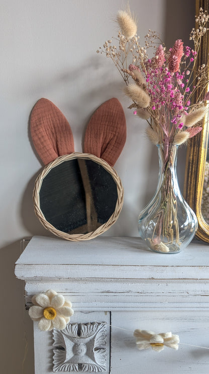 Miroir rotin Lapin: Pêche