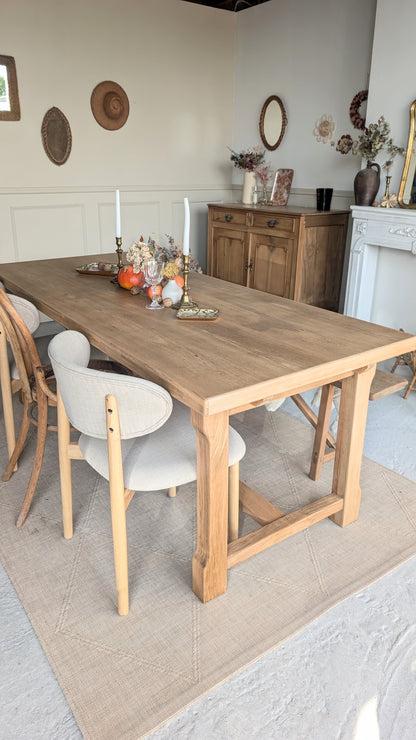 Table en bois avec rallonges