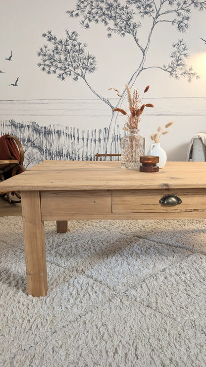 Table basse en pin