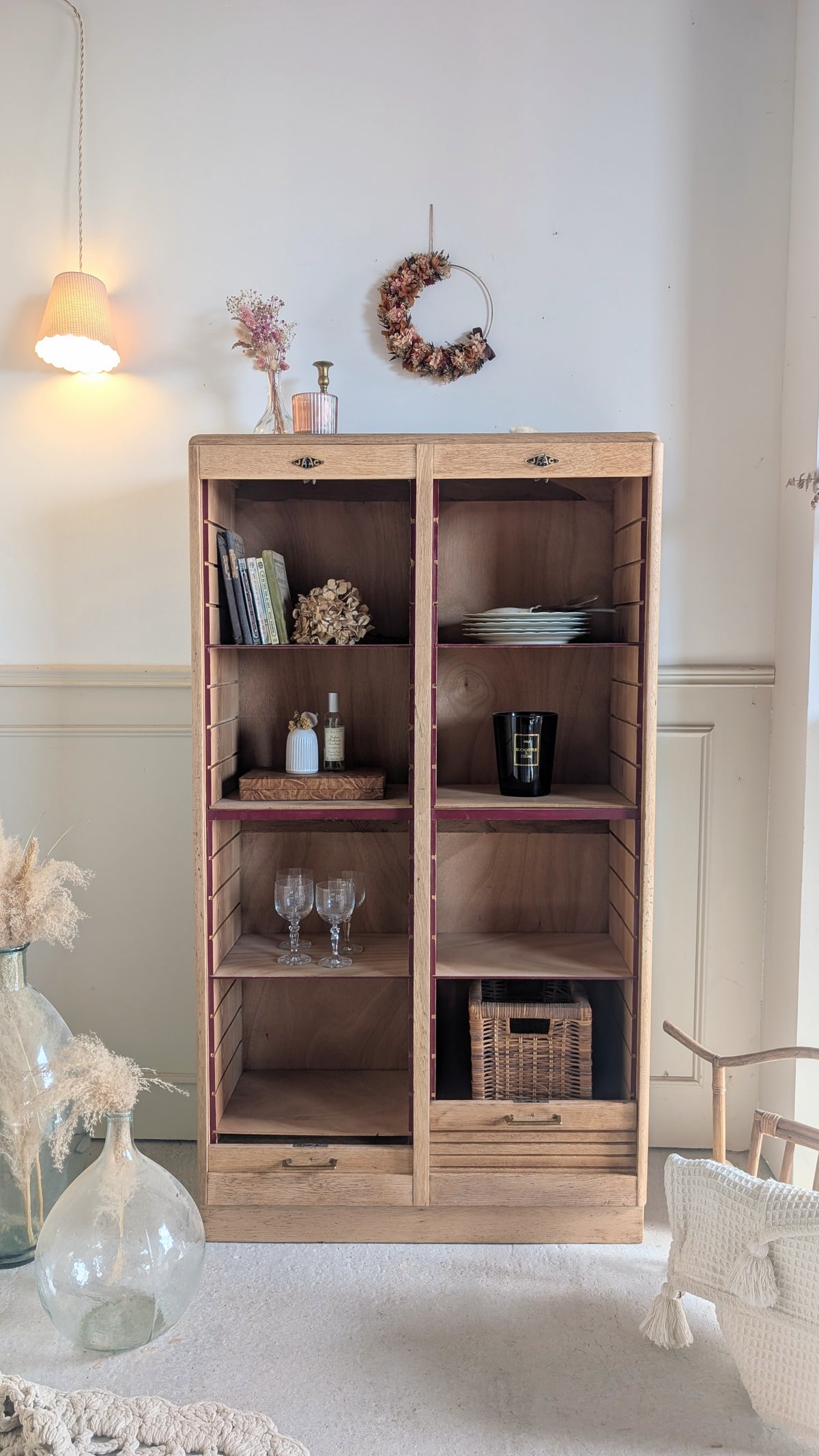 Meuble classeur rideau