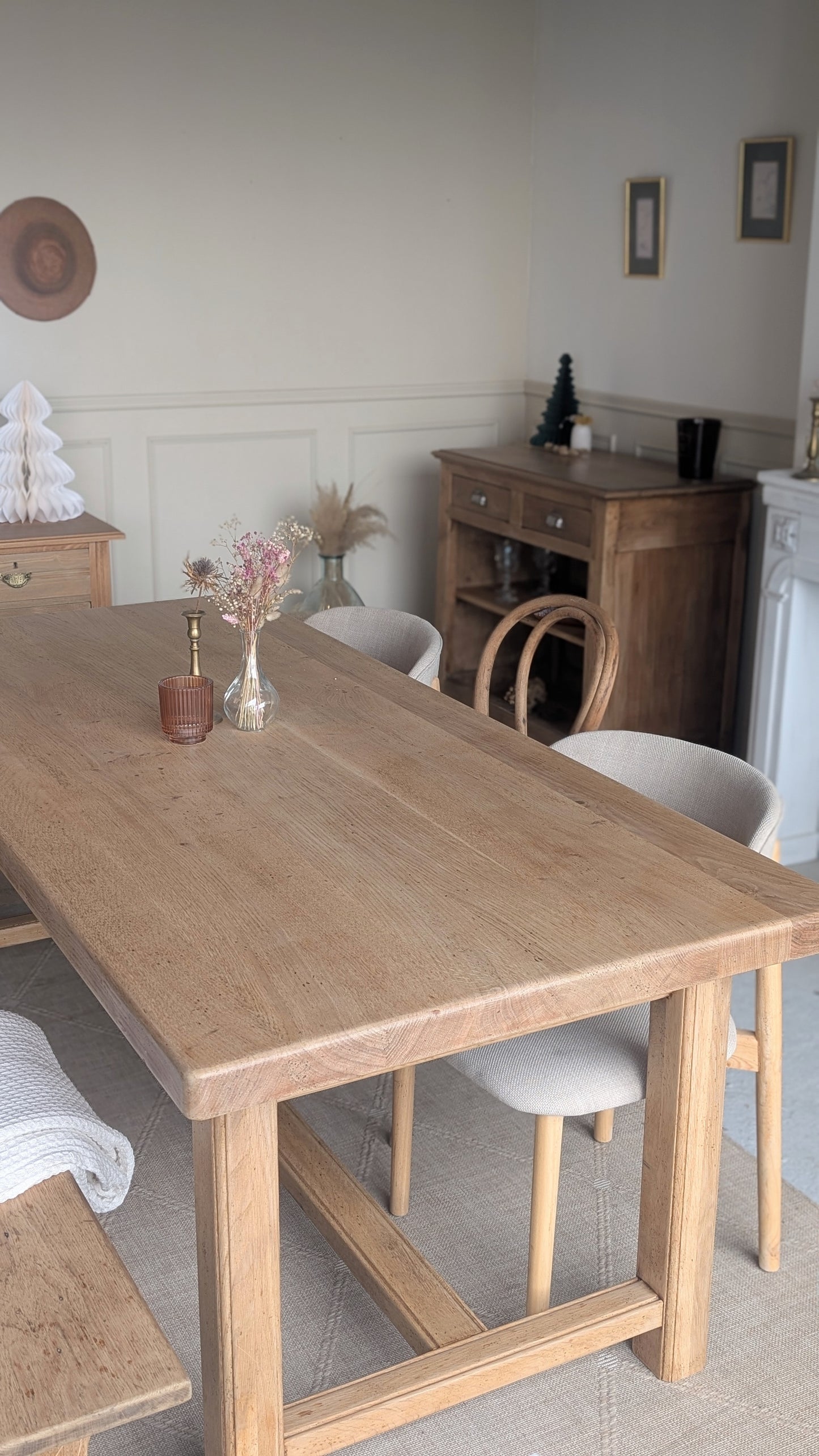 Table de ferme avec rallonges