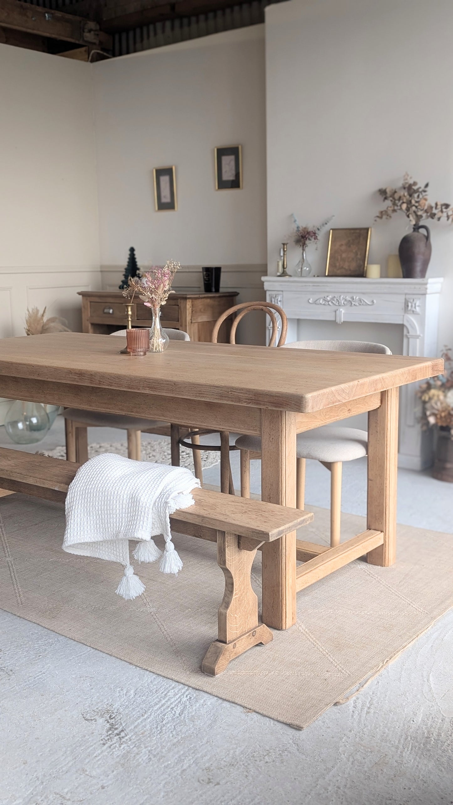 Table de ferme avec rallonges