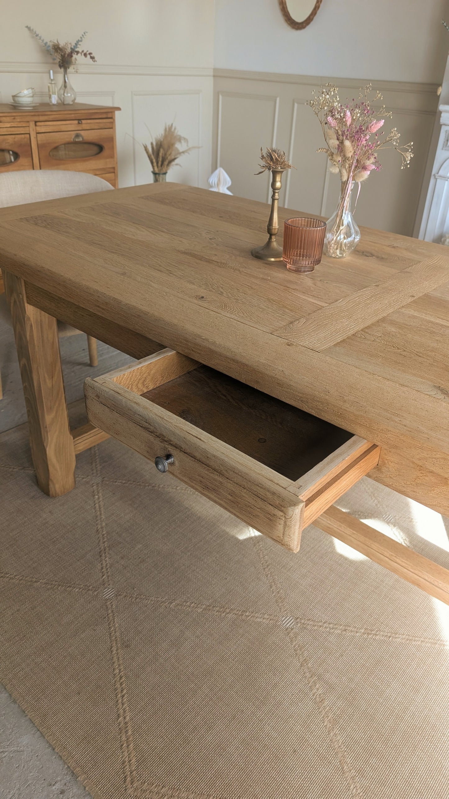 Table rectangulaire en chêne