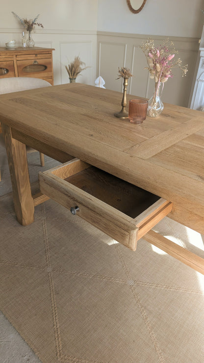 Table rectangulaire en chêne