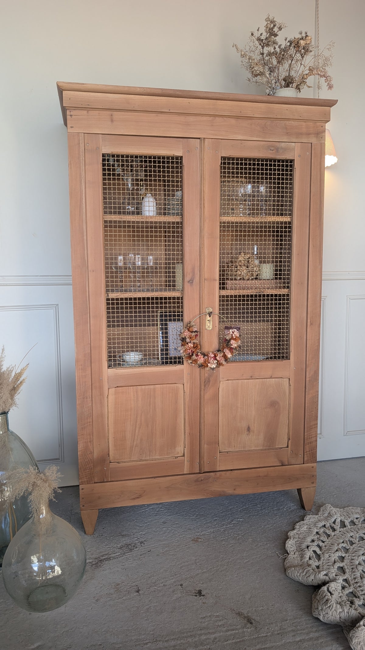 Vitrine en merisier