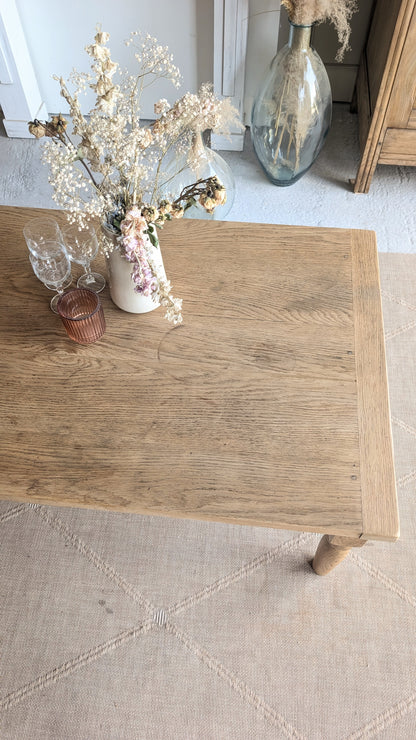 Grande table basse en chêne