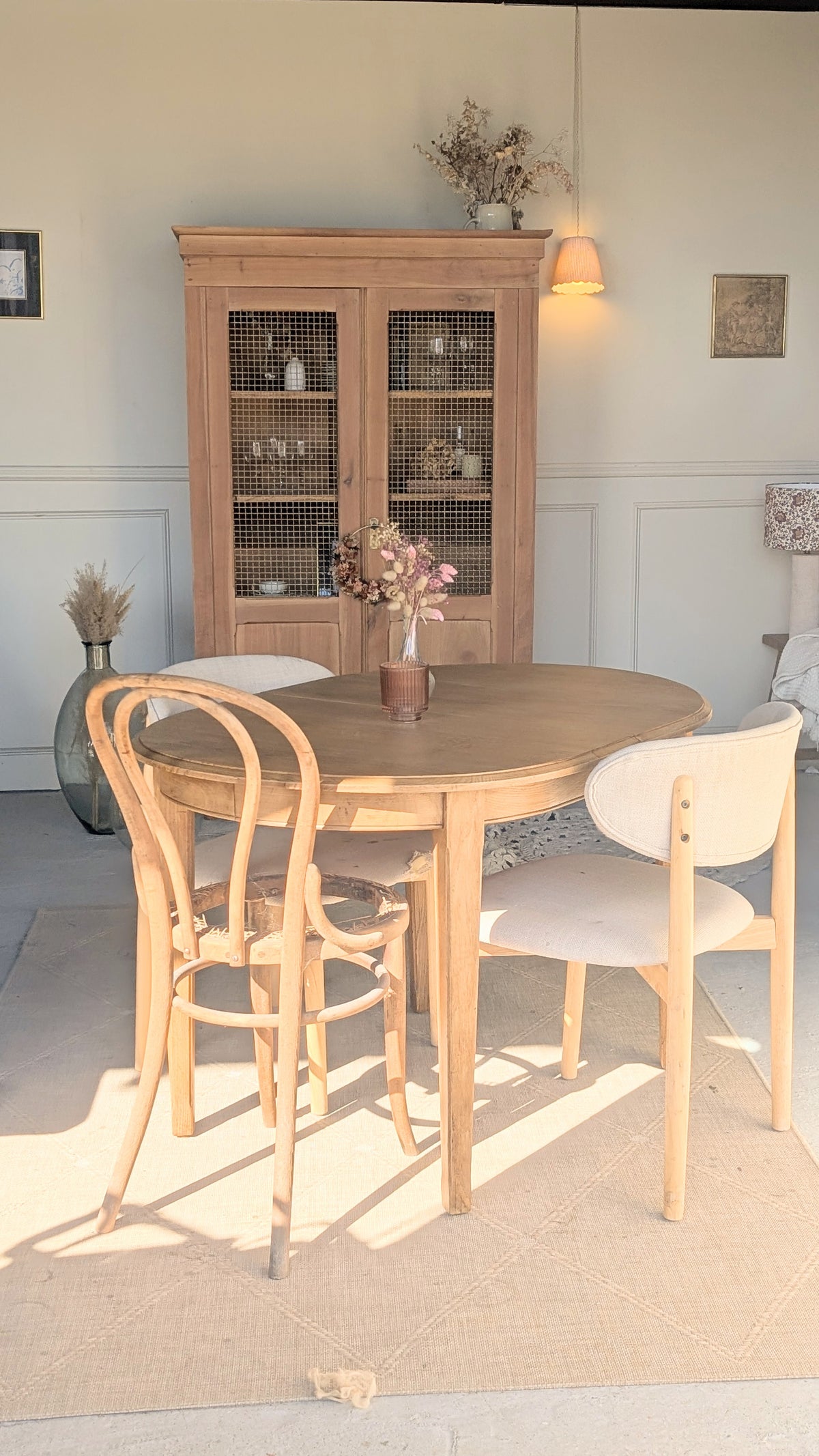Vitrine en merisier