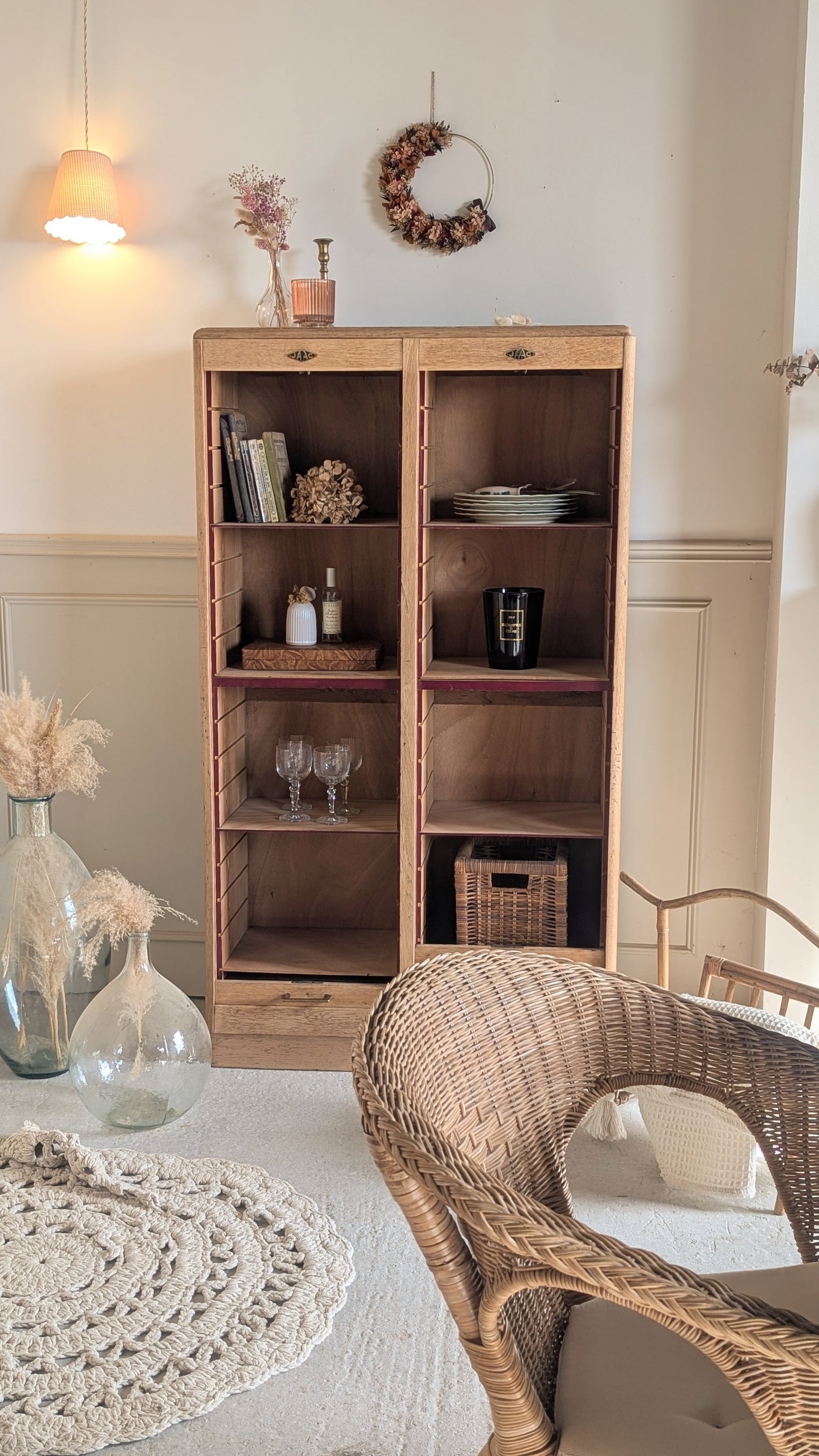 Meuble classeur rideau