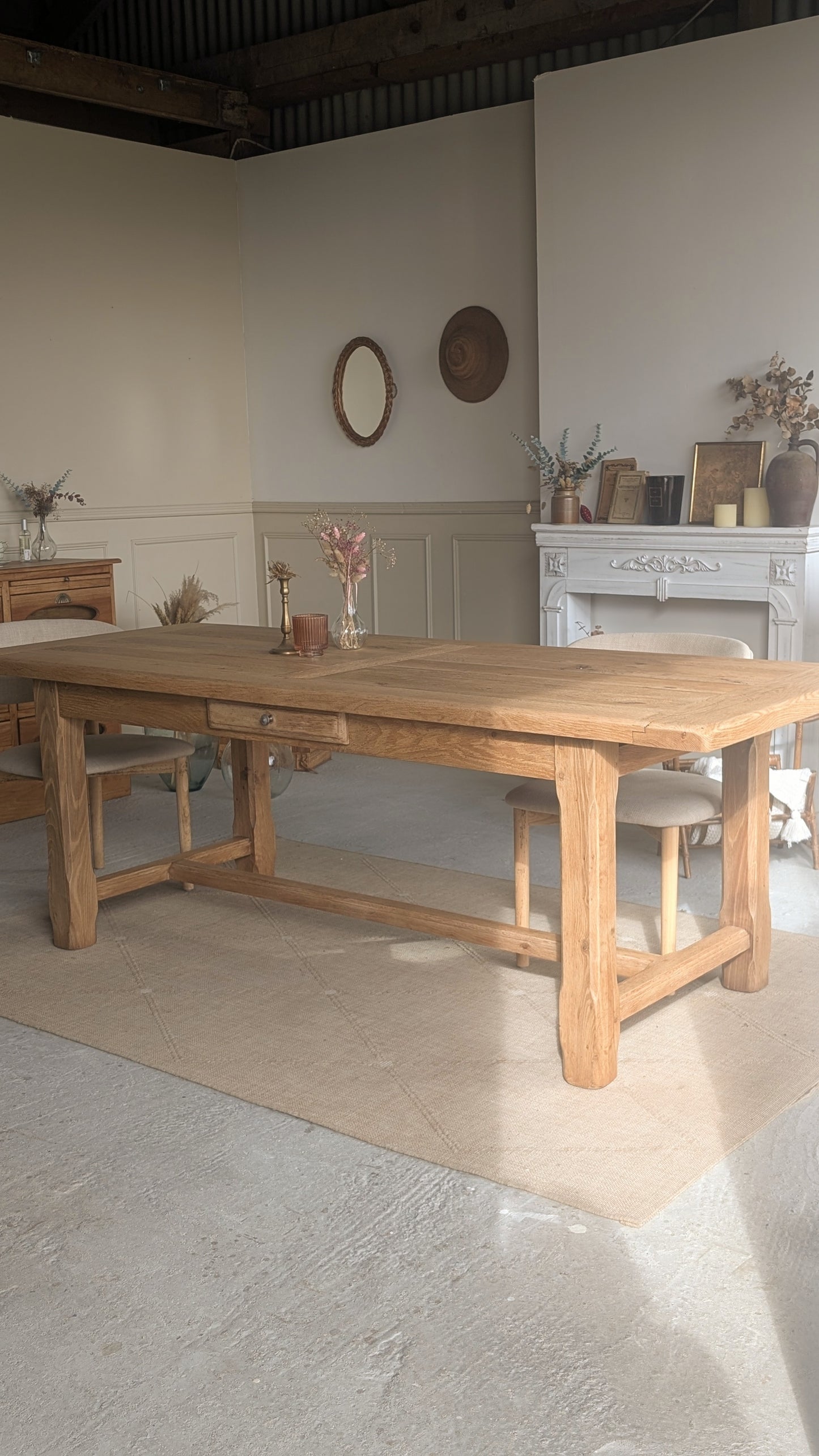 Table rectangulaire en chêne