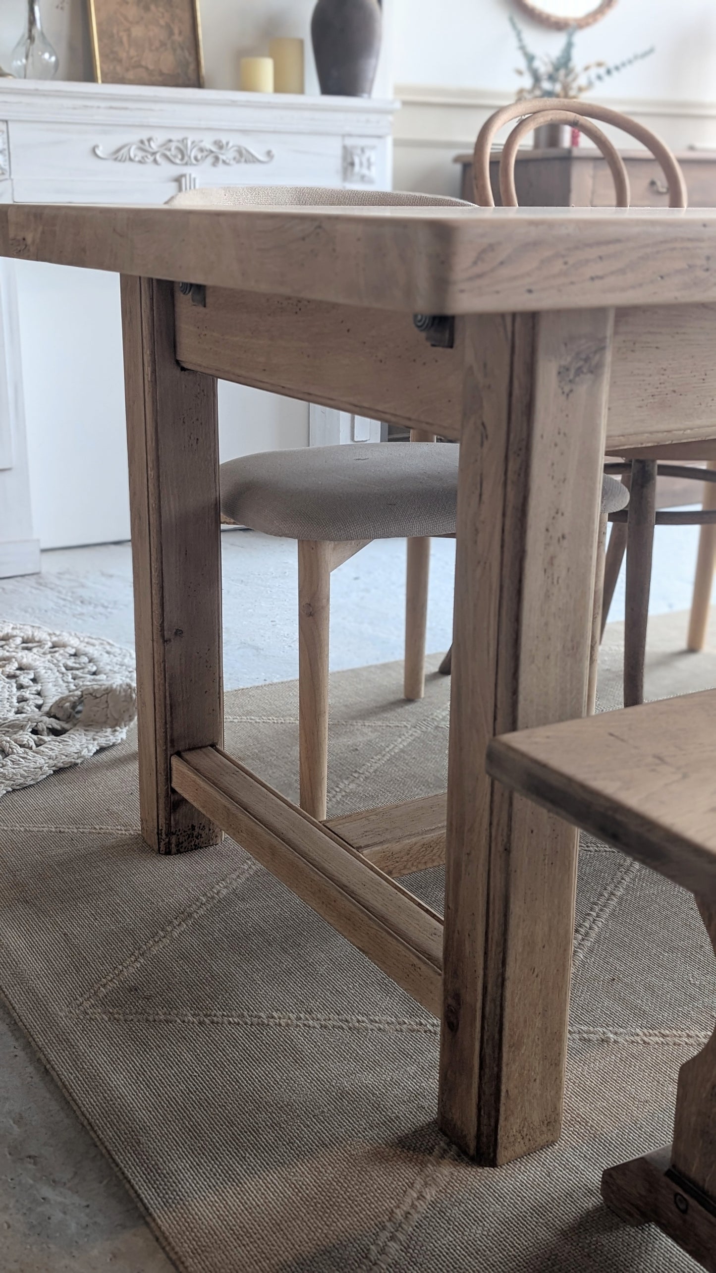 Table de ferme avec rallonges