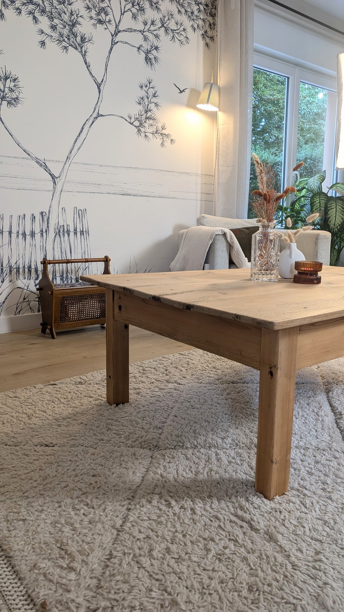 Table basse en pin