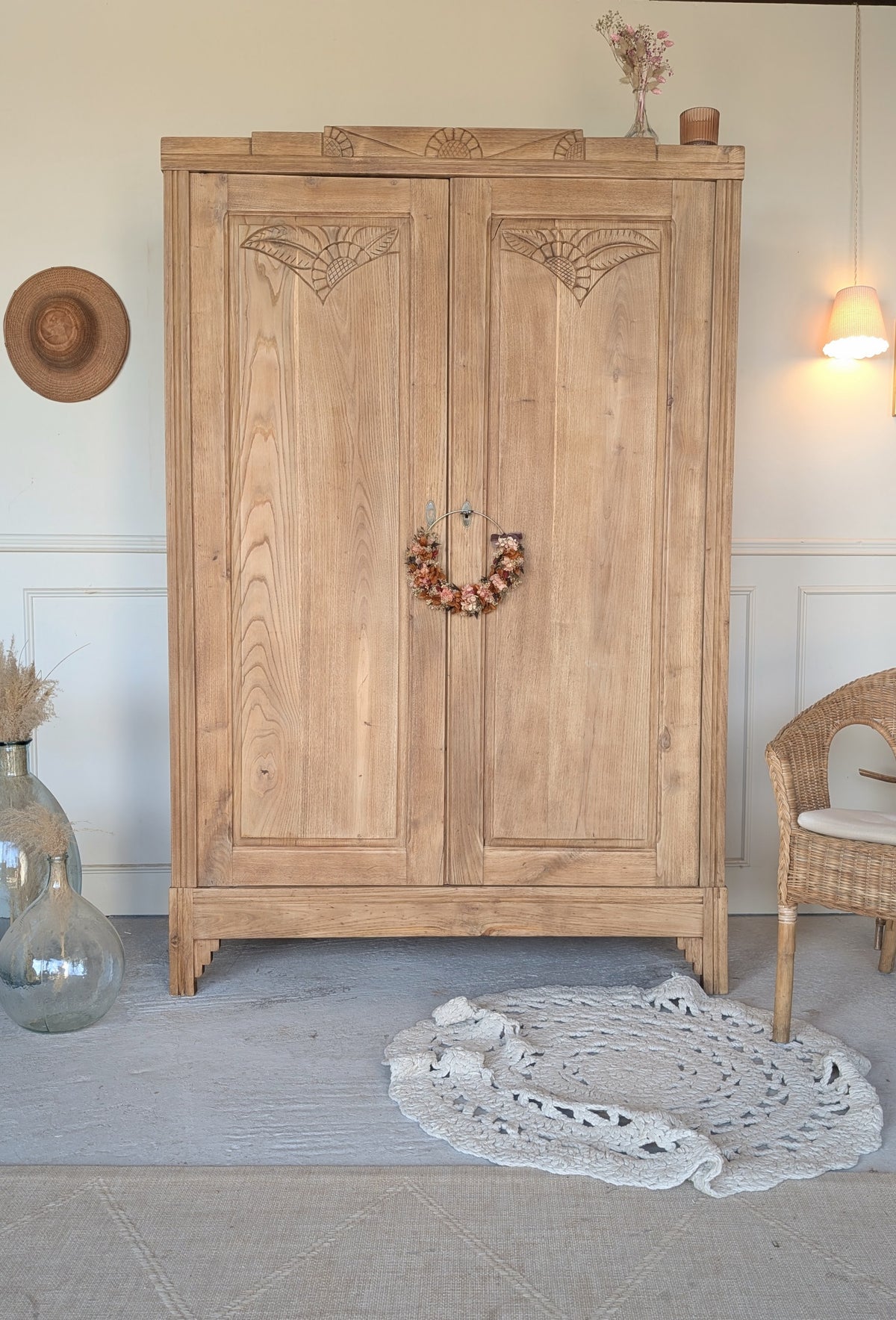 Armoire en Chêne Art déco