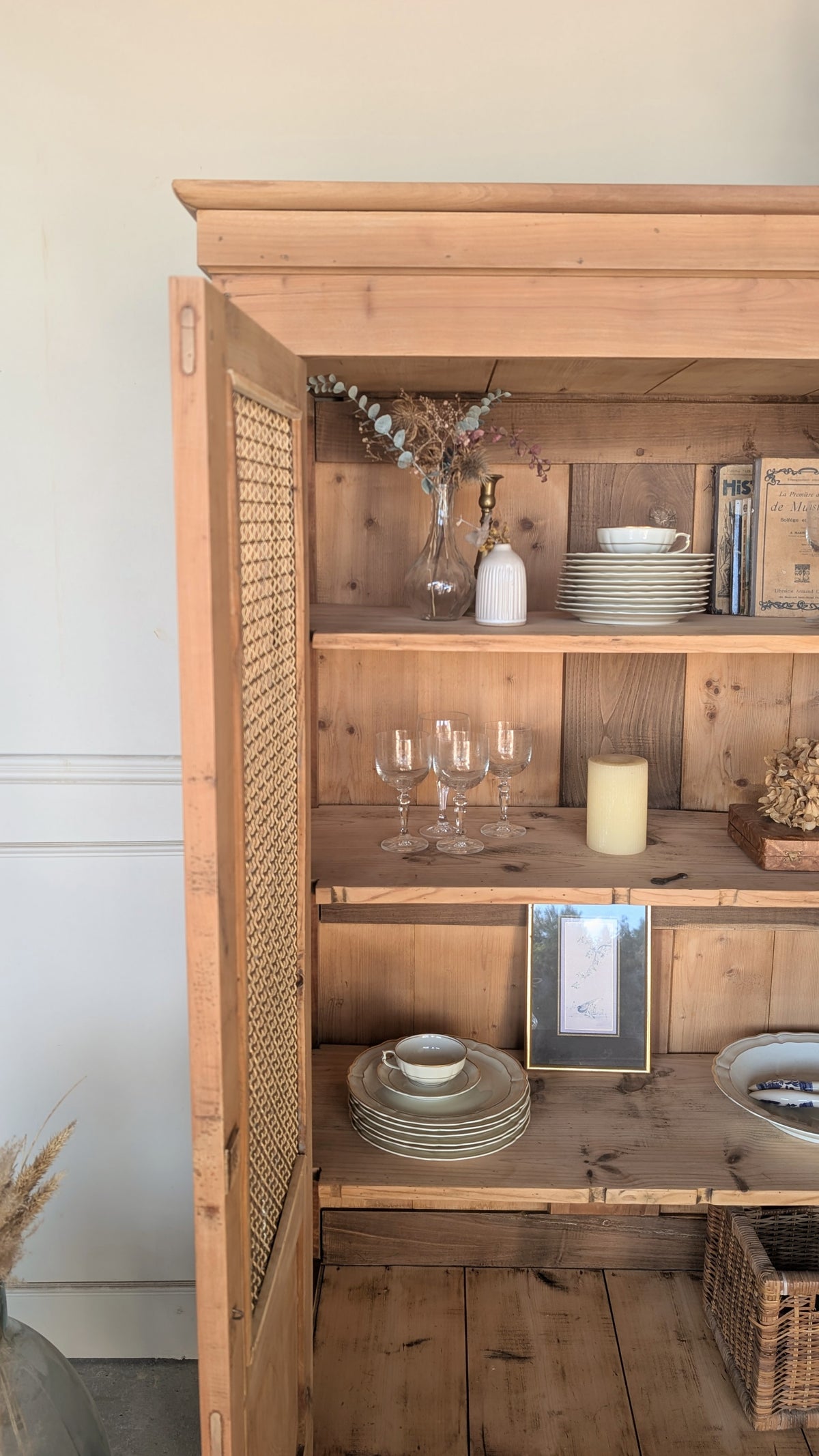 Vitrine en merisier