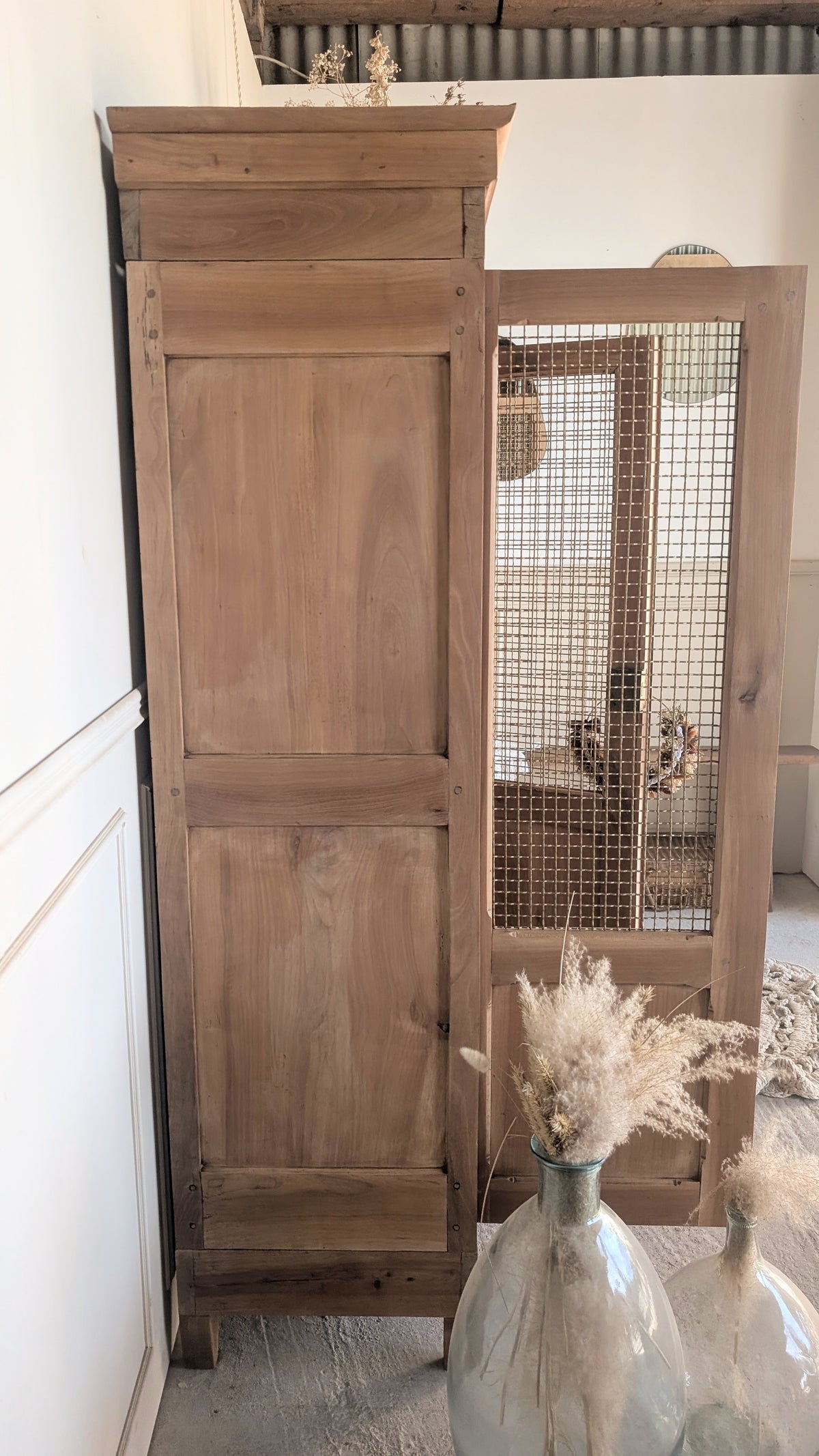Vitrine en merisier