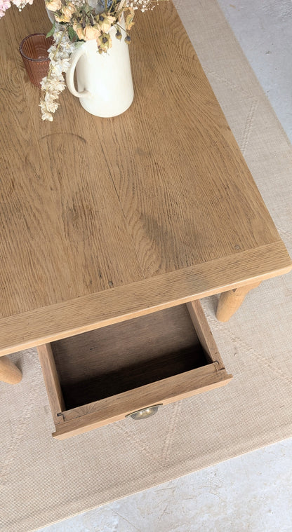 Grande table basse en chêne