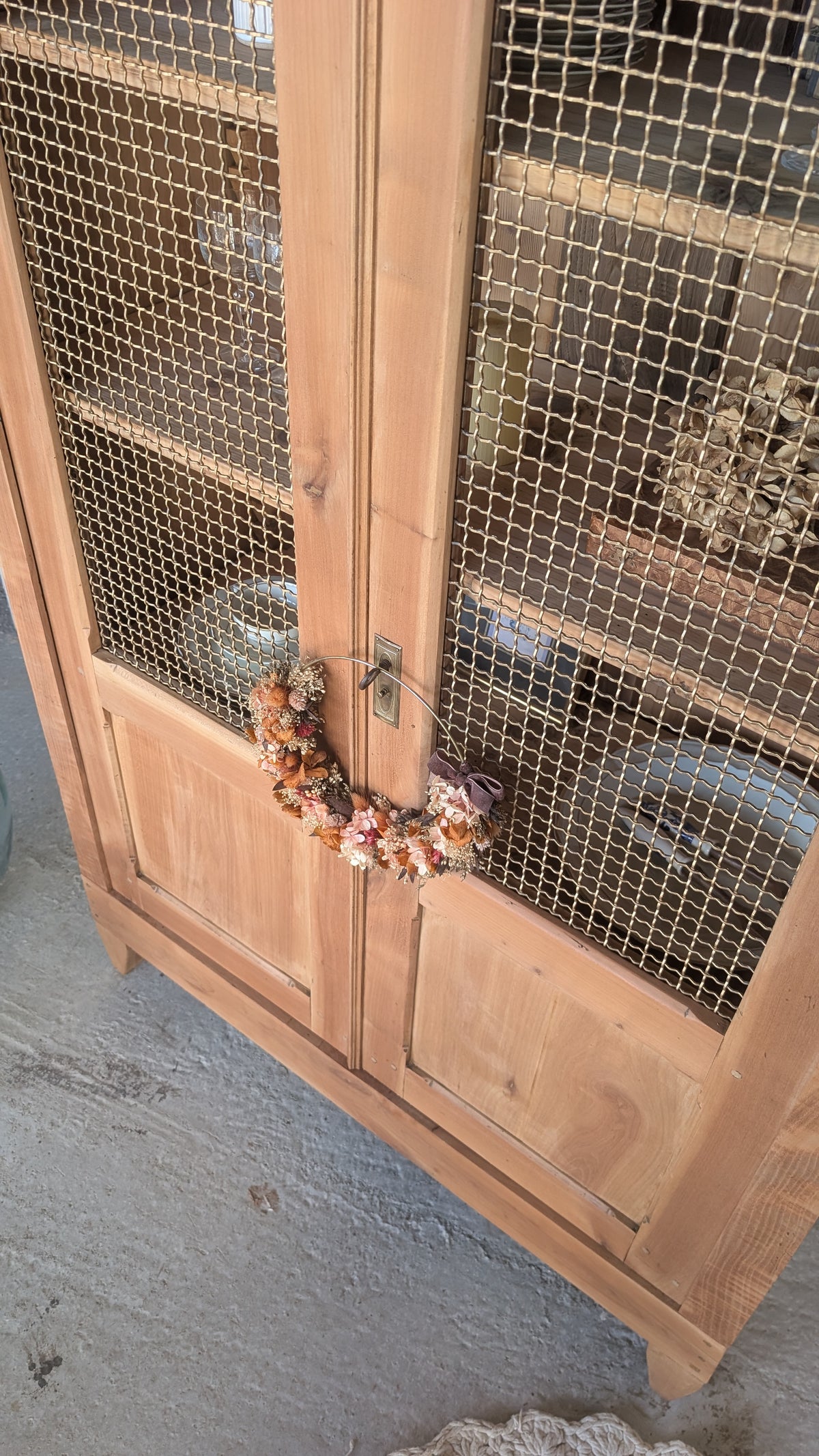 Vitrine en merisier