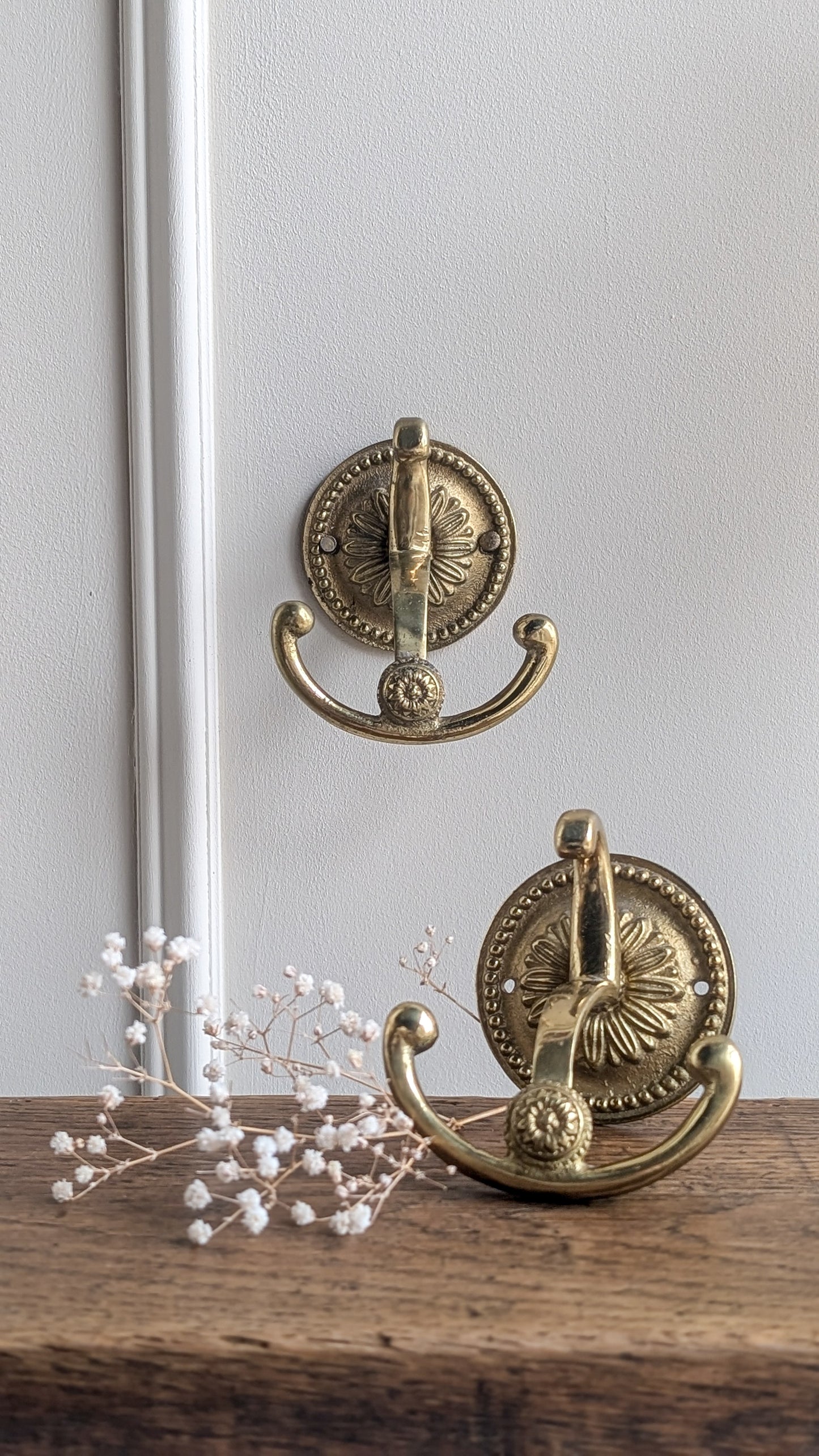 Lot de 2 patères anciennes