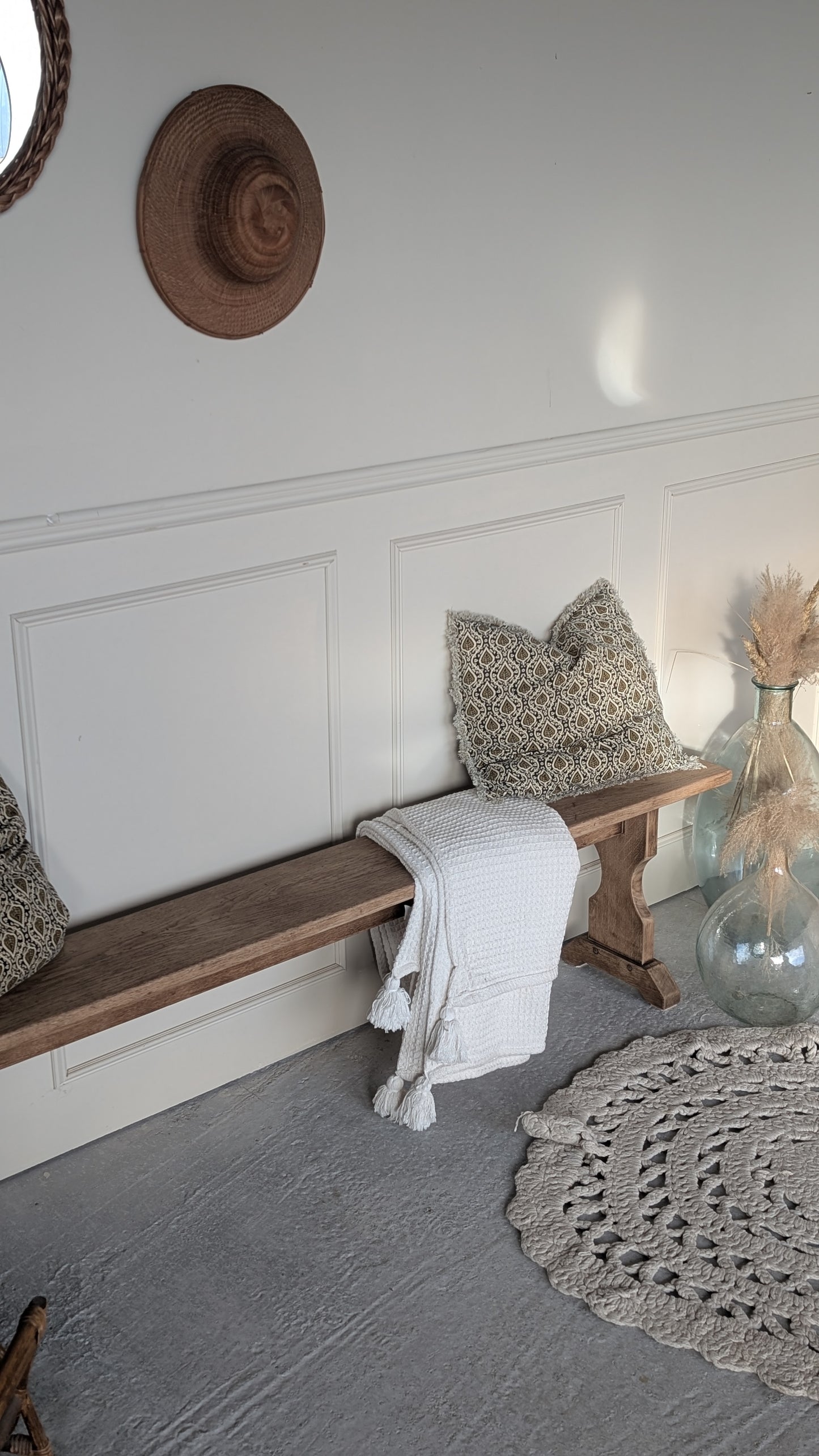 Banc ancien en chêne