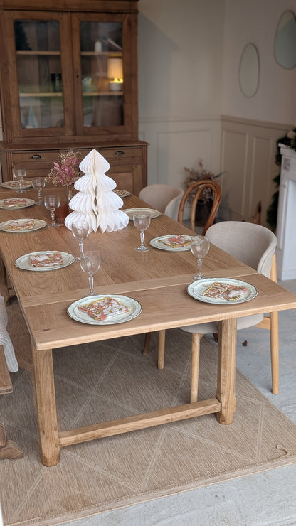 Table en chêne avec rallonges