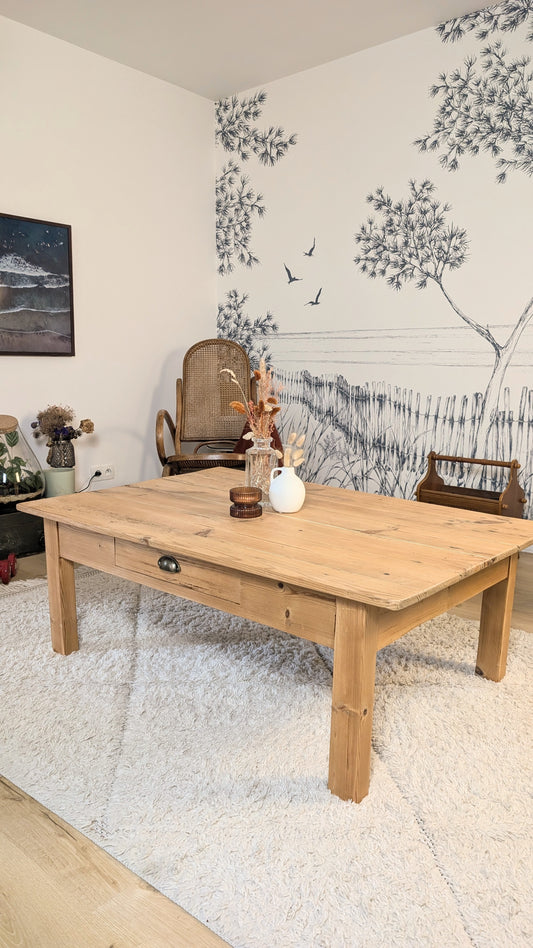 Table basse en pin