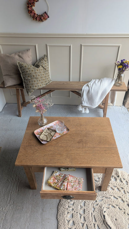 Table basse en chêne