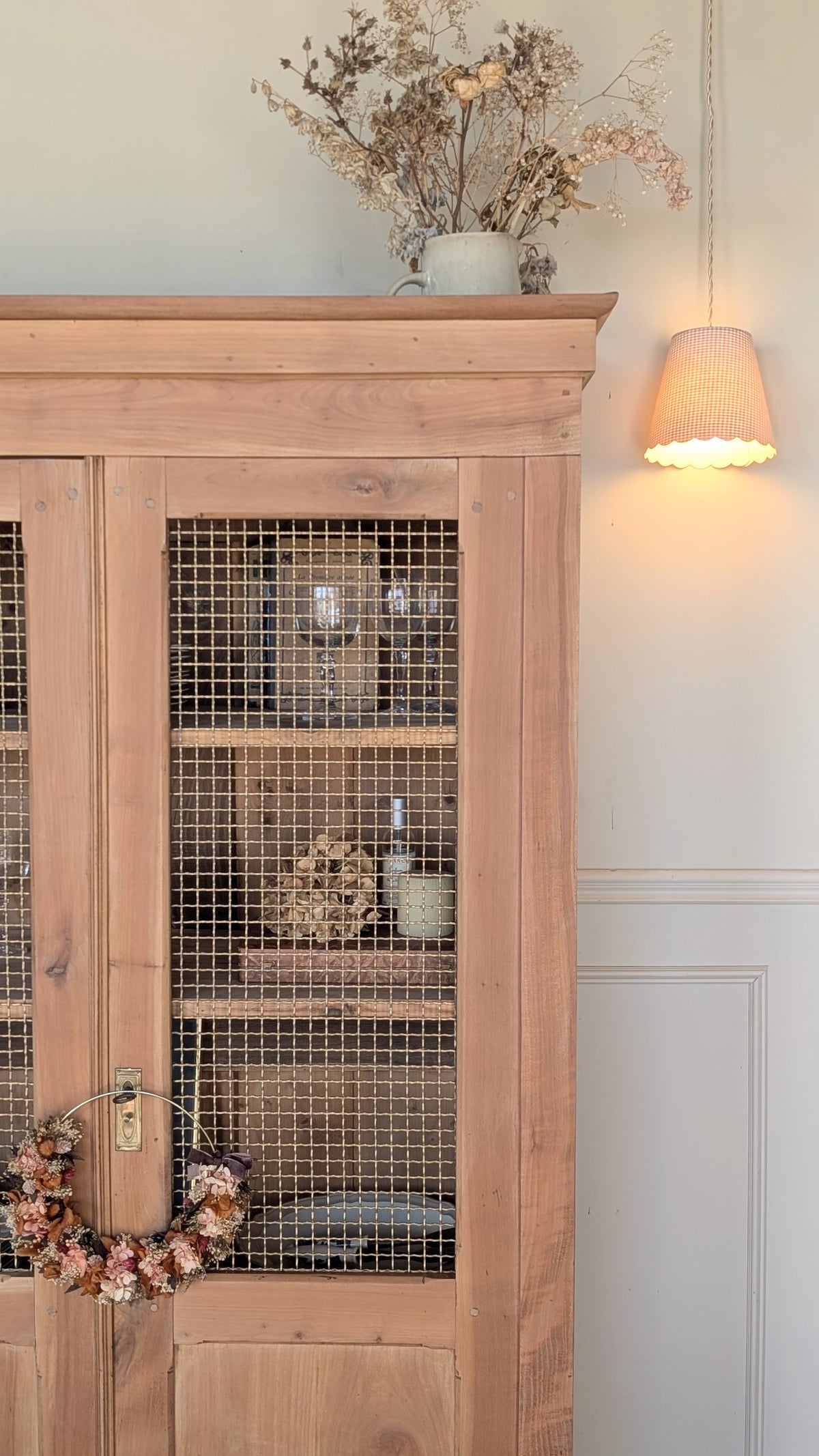 Vitrine en merisier