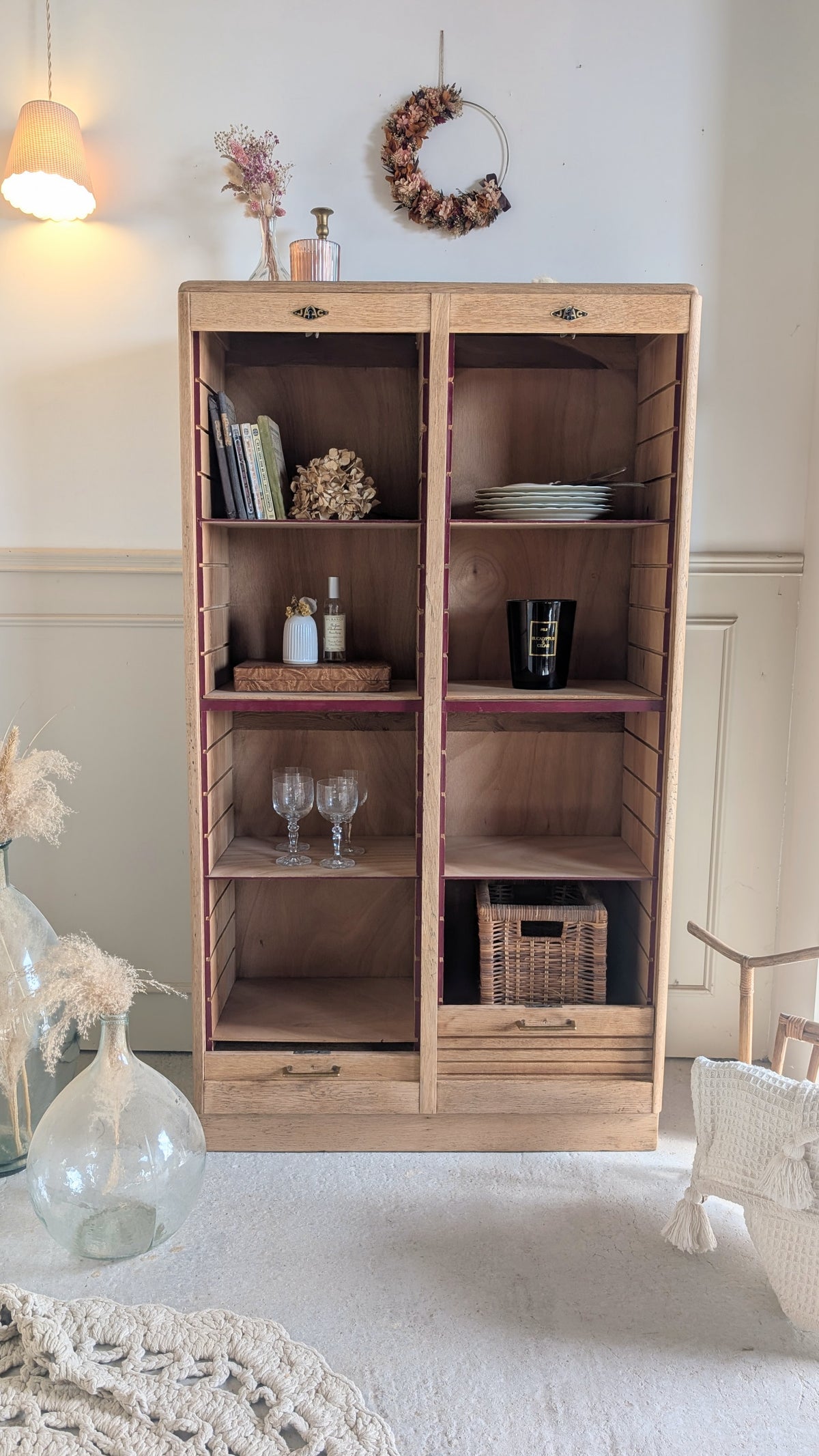 Meuble classeur rideau