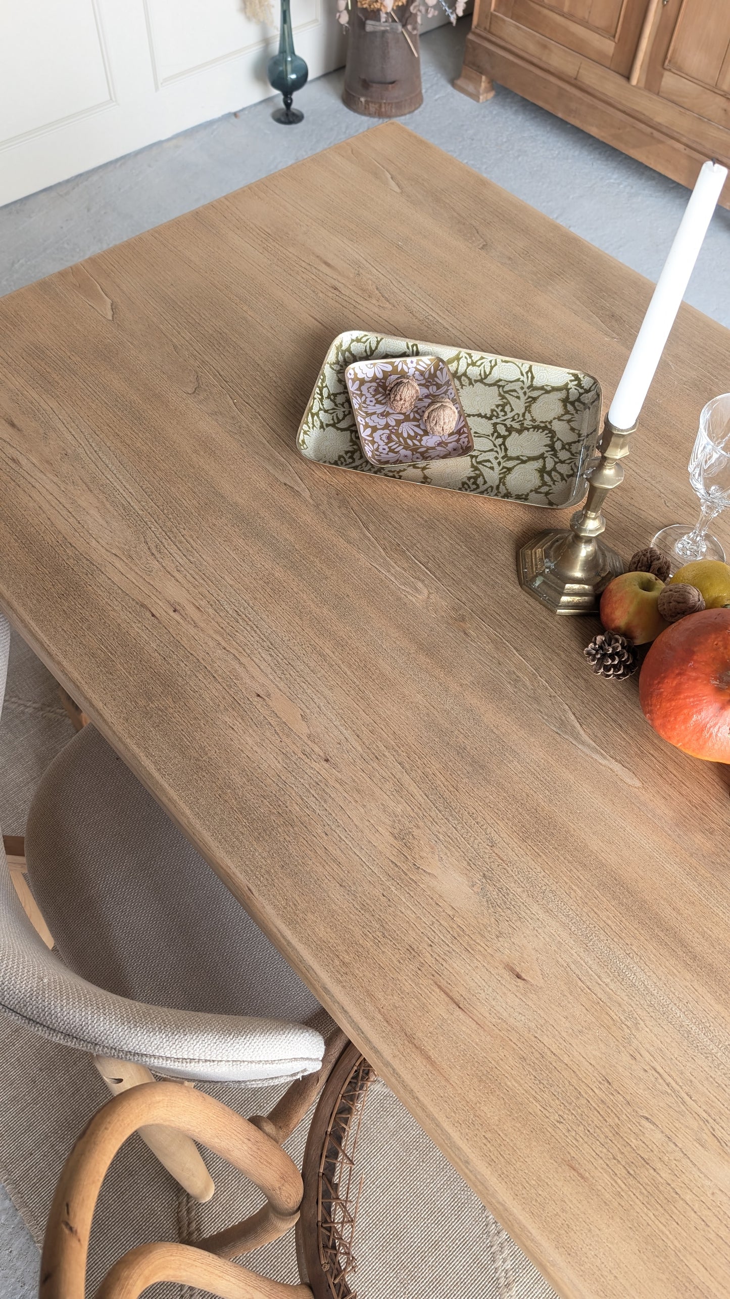 Table en bois avec rallonges