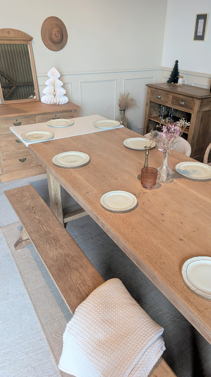 Table de ferme avec rallonges