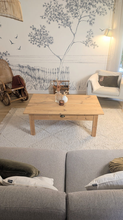 Table basse en pin