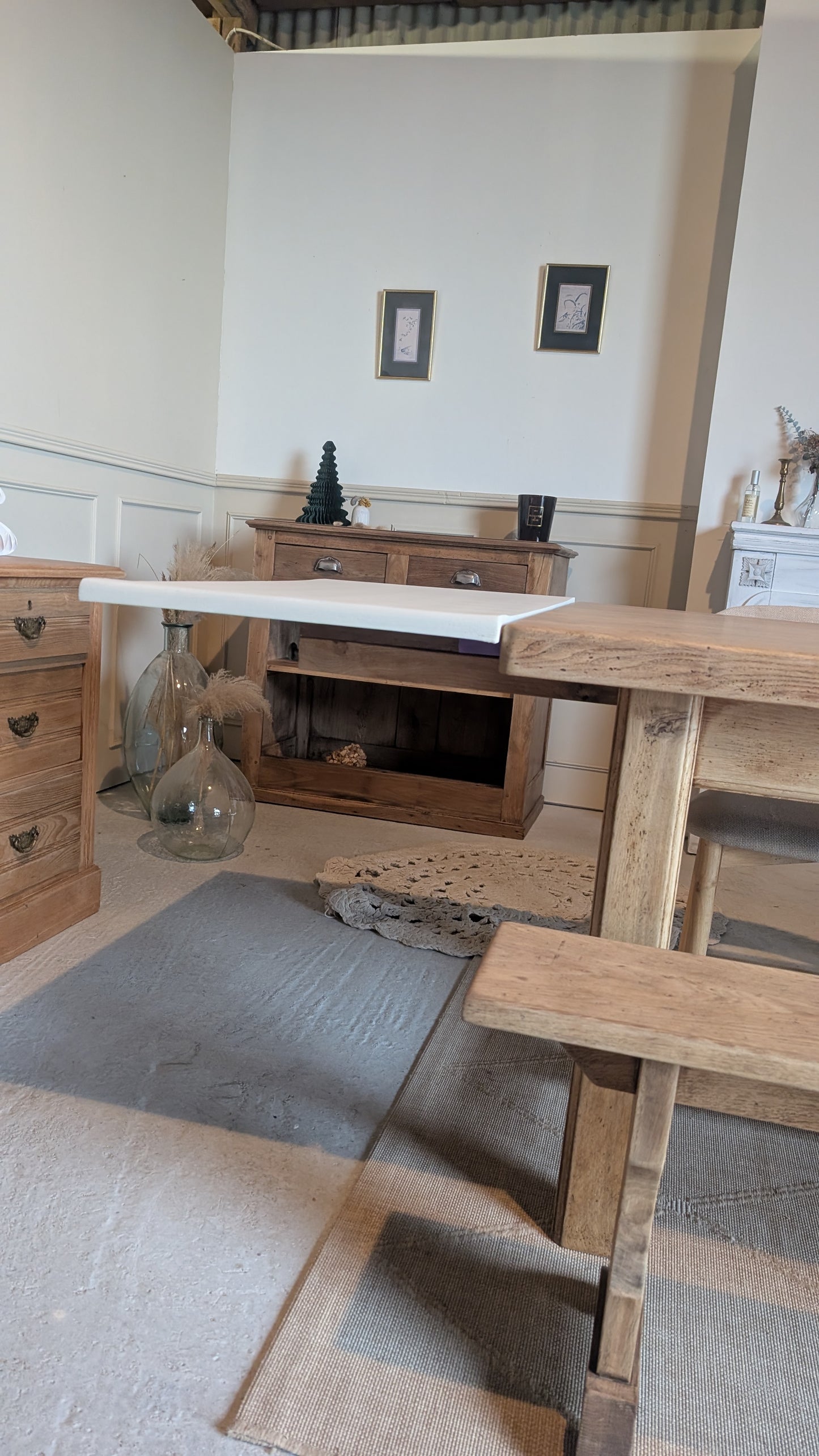 Table de ferme avec rallonges