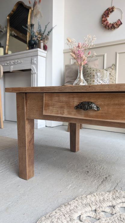Table basse en chêne