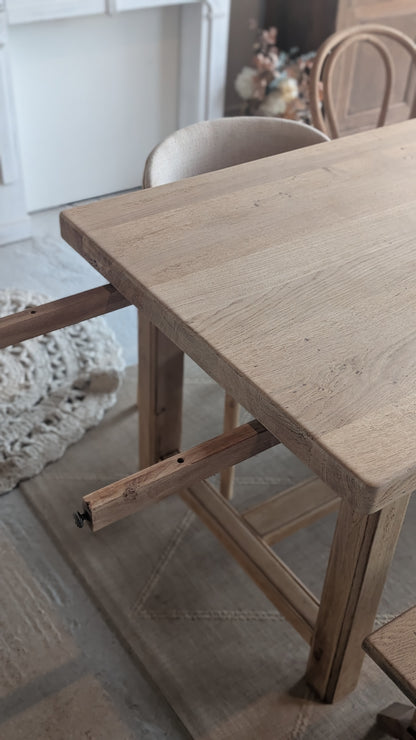 Table de ferme avec rallonges