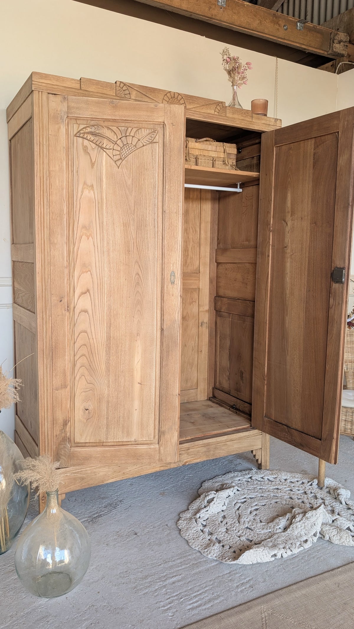 Armoire en Chêne Art déco