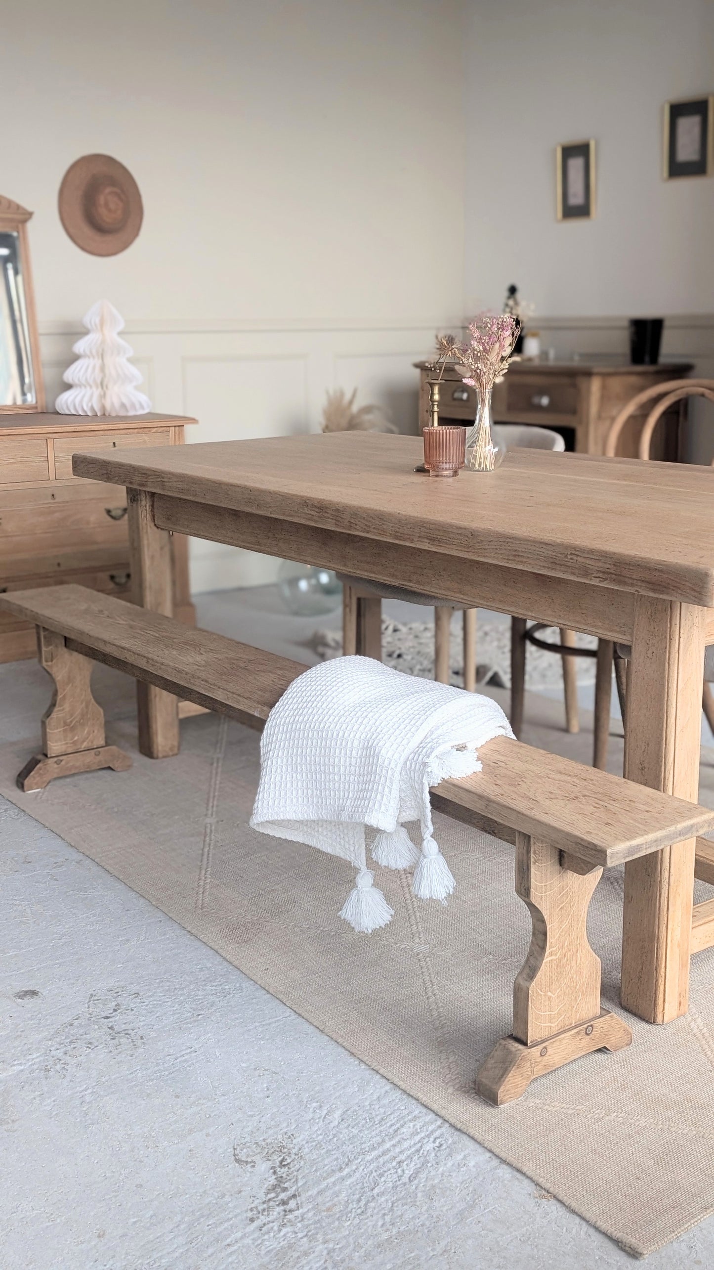 Table de ferme avec rallonges